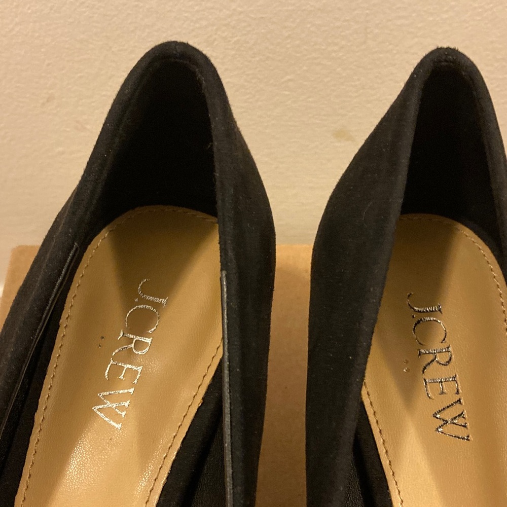 JCrew Factory rhinestone bow heels - Picture 5 of 7